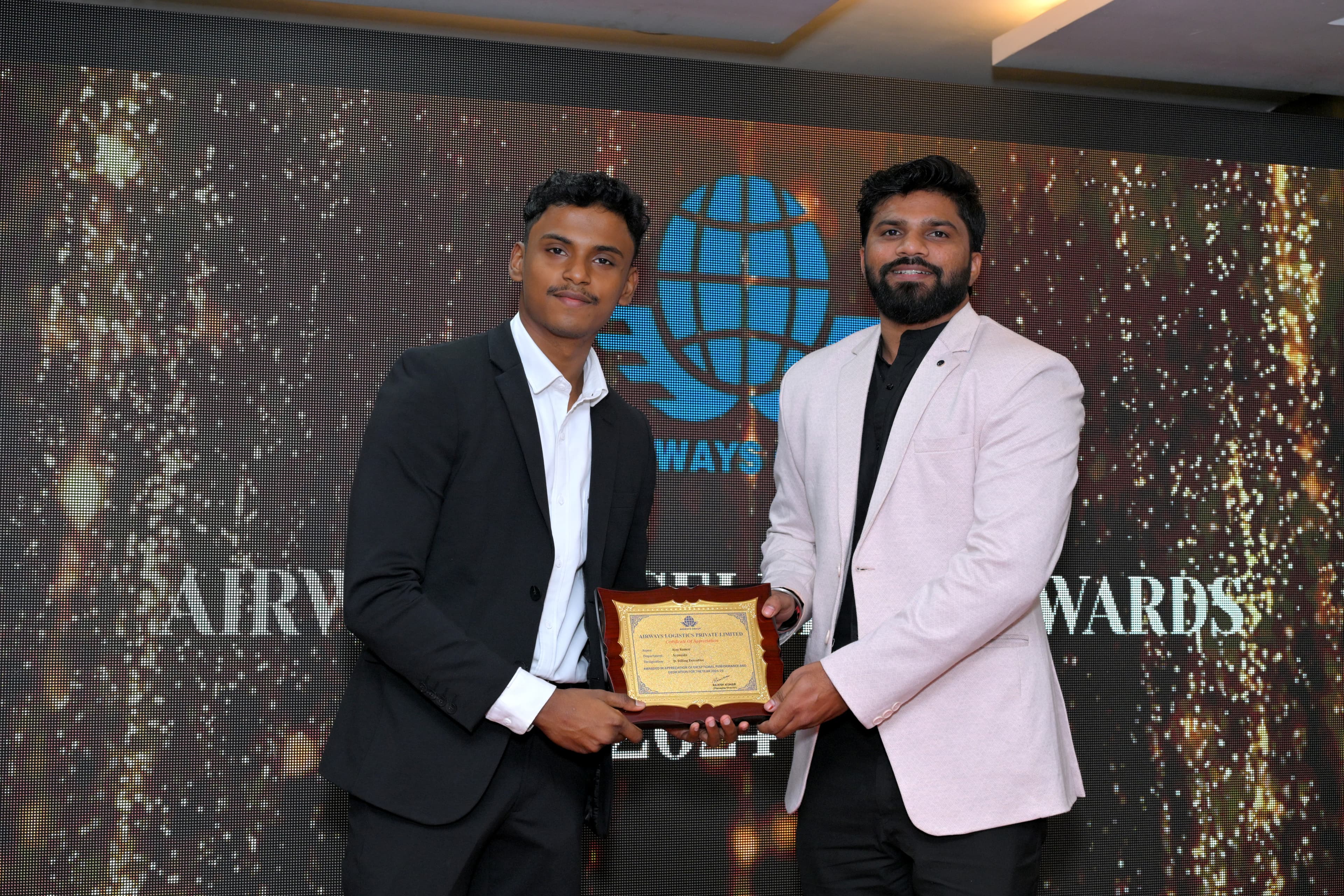 Airways Logistics Operational Excellence Award Ceremony Photo