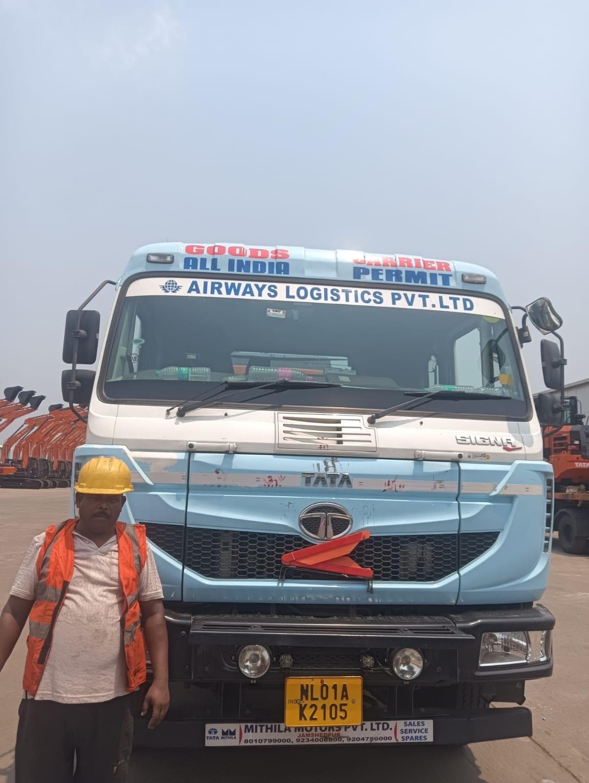 Airways Logistics Heavy Machinery Transport Photo