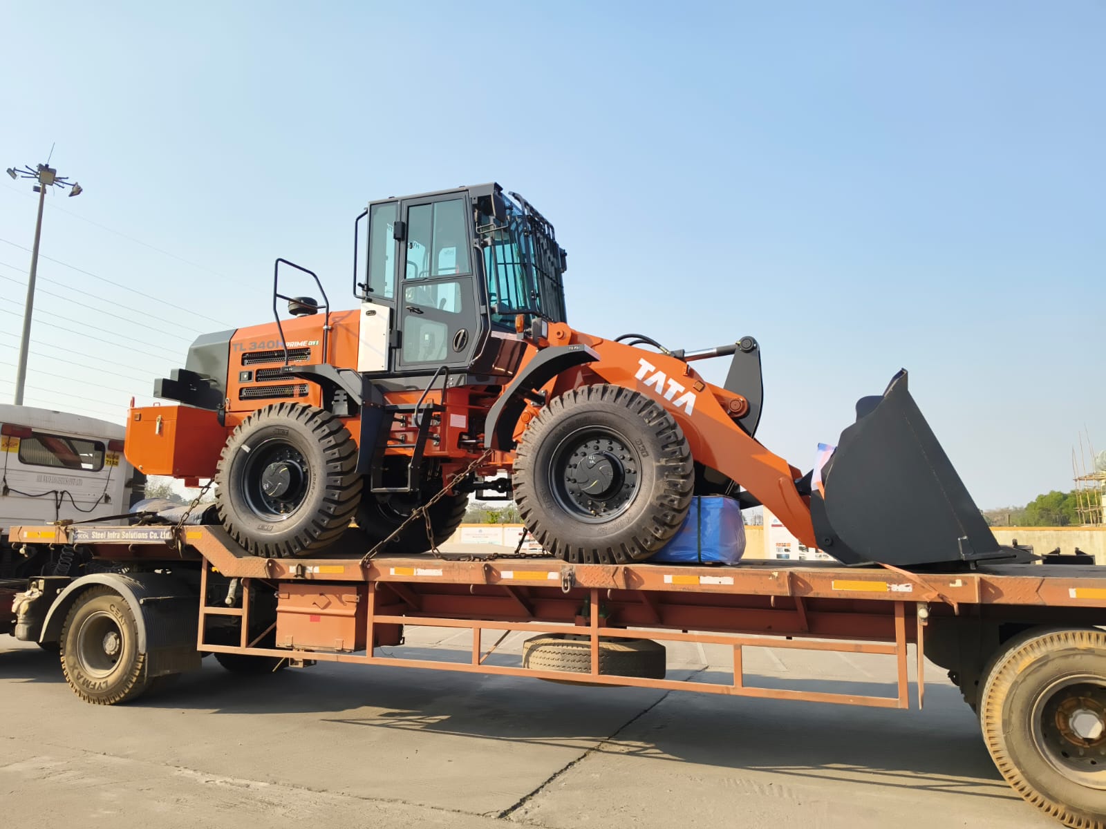 Mining excavator loading